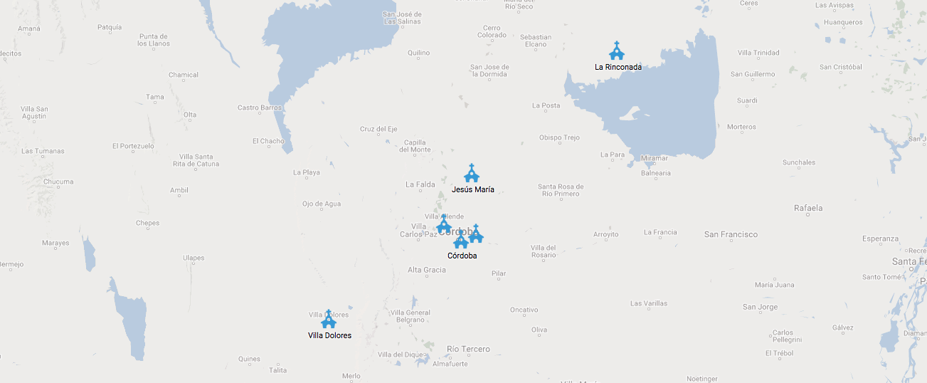 Map of church plants
